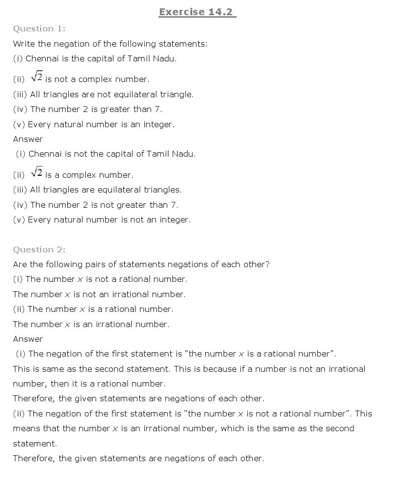 11th, Maths, Mathematical Reasoning 3