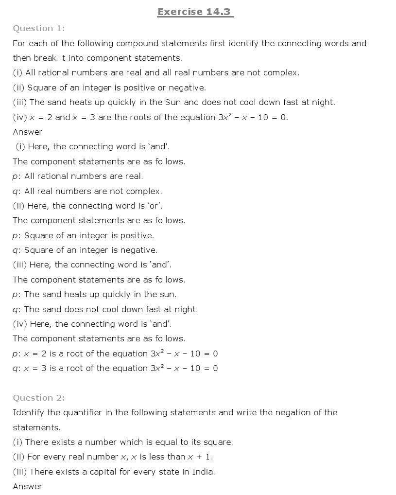 11th, Maths, Mathematical Reasoning 5