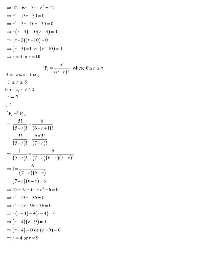 11th, Maths, Permutations & Combinations 10