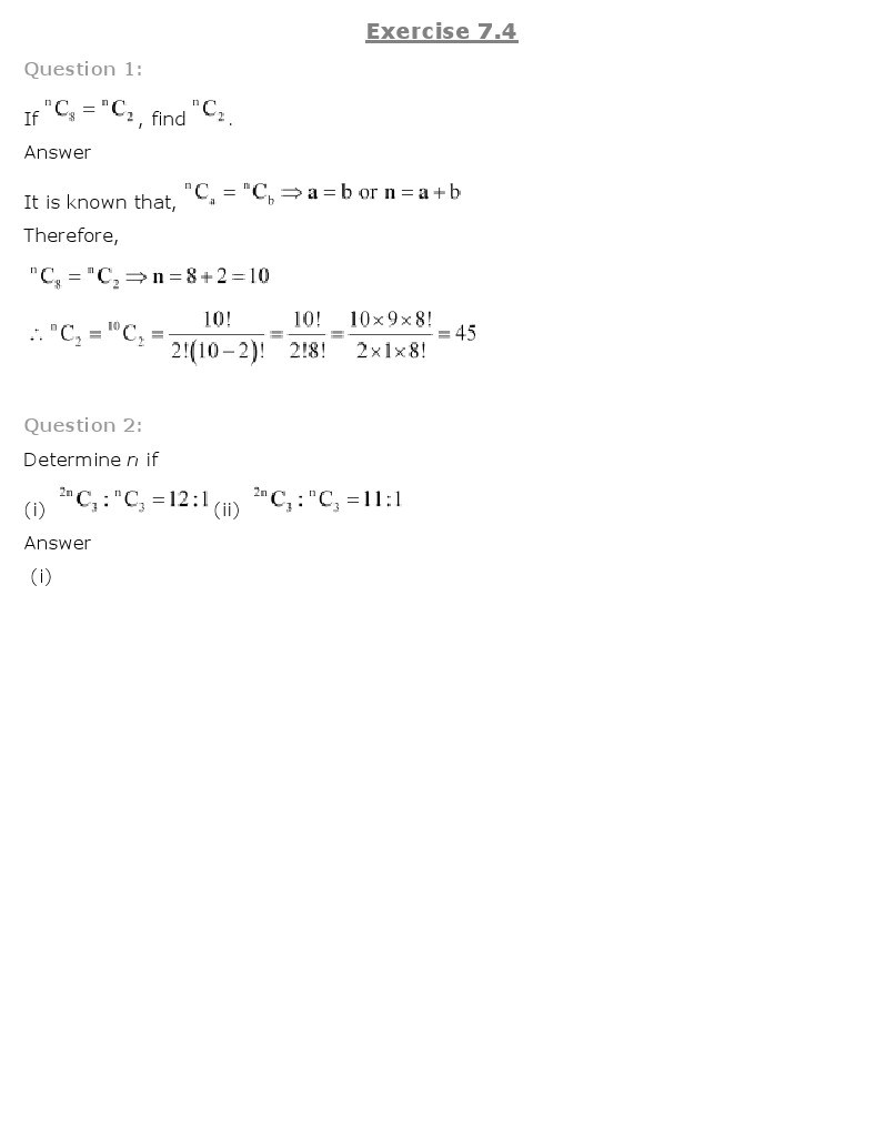 11th, Maths, Permutations & Combinations 15