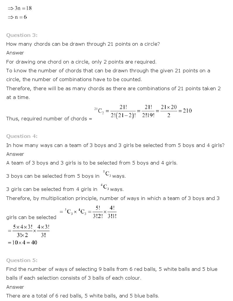 11th, Maths, Permutations & Combinations 17