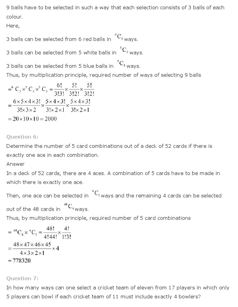 11th, Maths, Permutations & Combinations 18