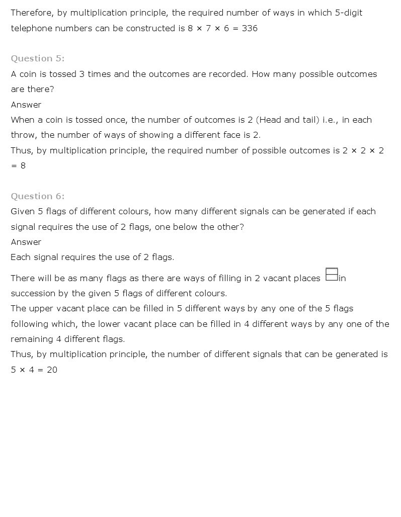 11th, Maths, Permutations & Combinations 3
