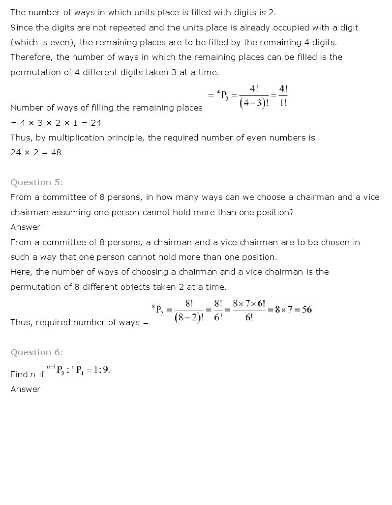 11th, Maths, Permutations & Combinations 8