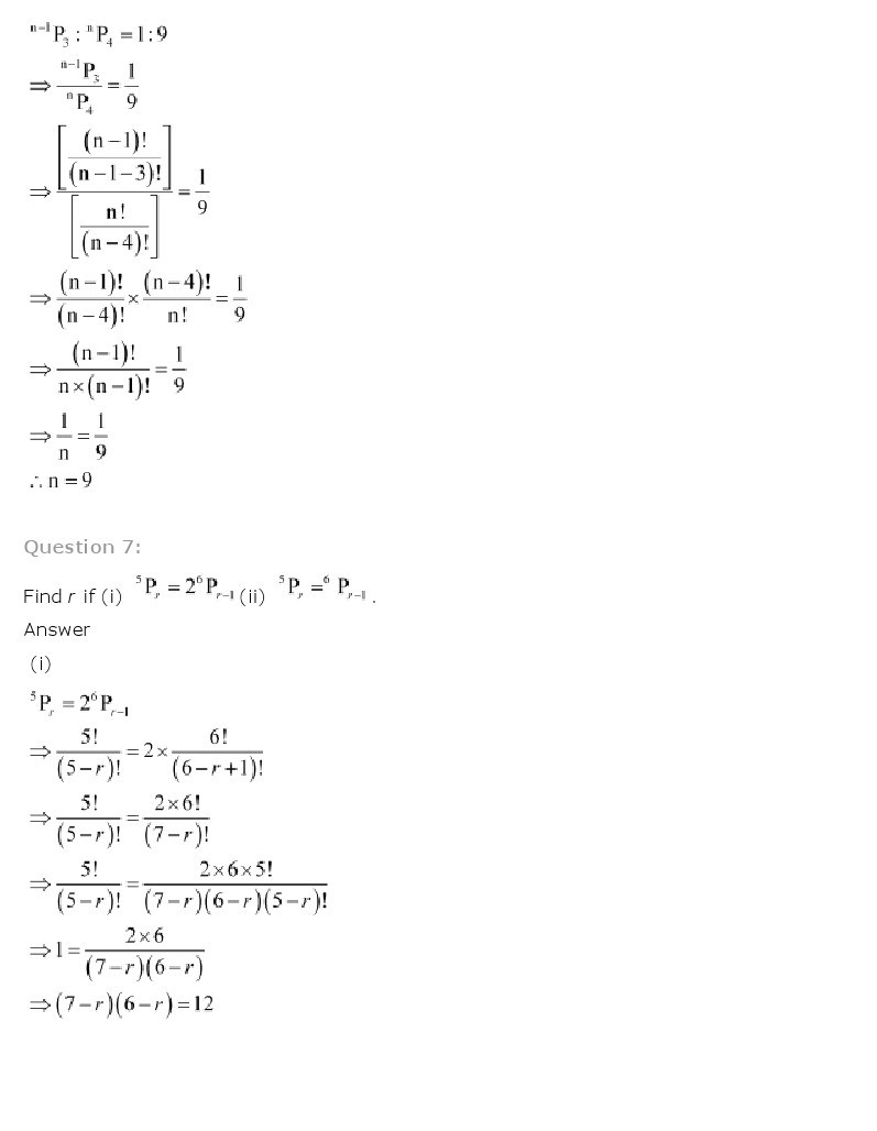 11th, Maths, Permutations & Combinations 9