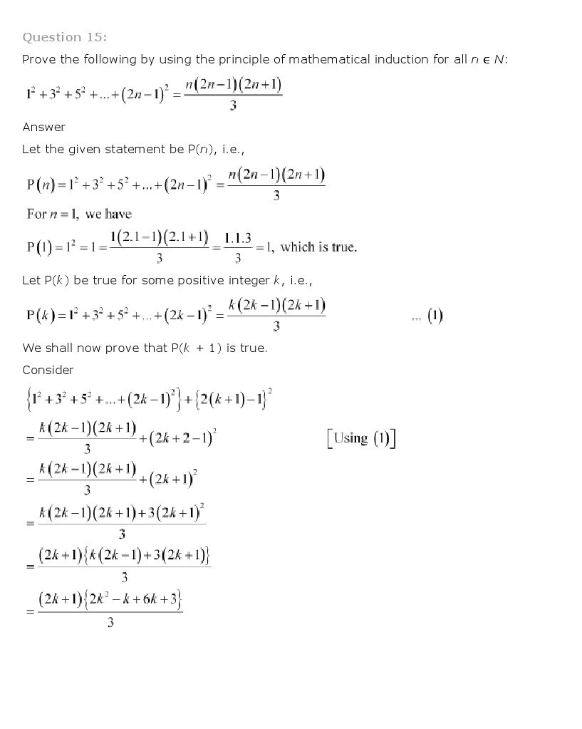 11th, Maths, Principle of Mathematical Induction 17