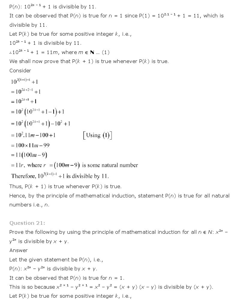 11th, Maths, Principle of Mathematical Induction 23