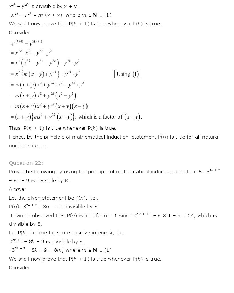 11th, Maths, Principle of Mathematical Induction 24