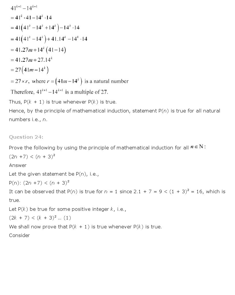 11th, Maths, Principle of Mathematical Induction 26