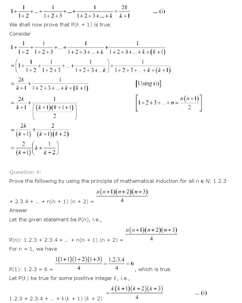 11th, Maths, Principle of Mathematical Induction 4