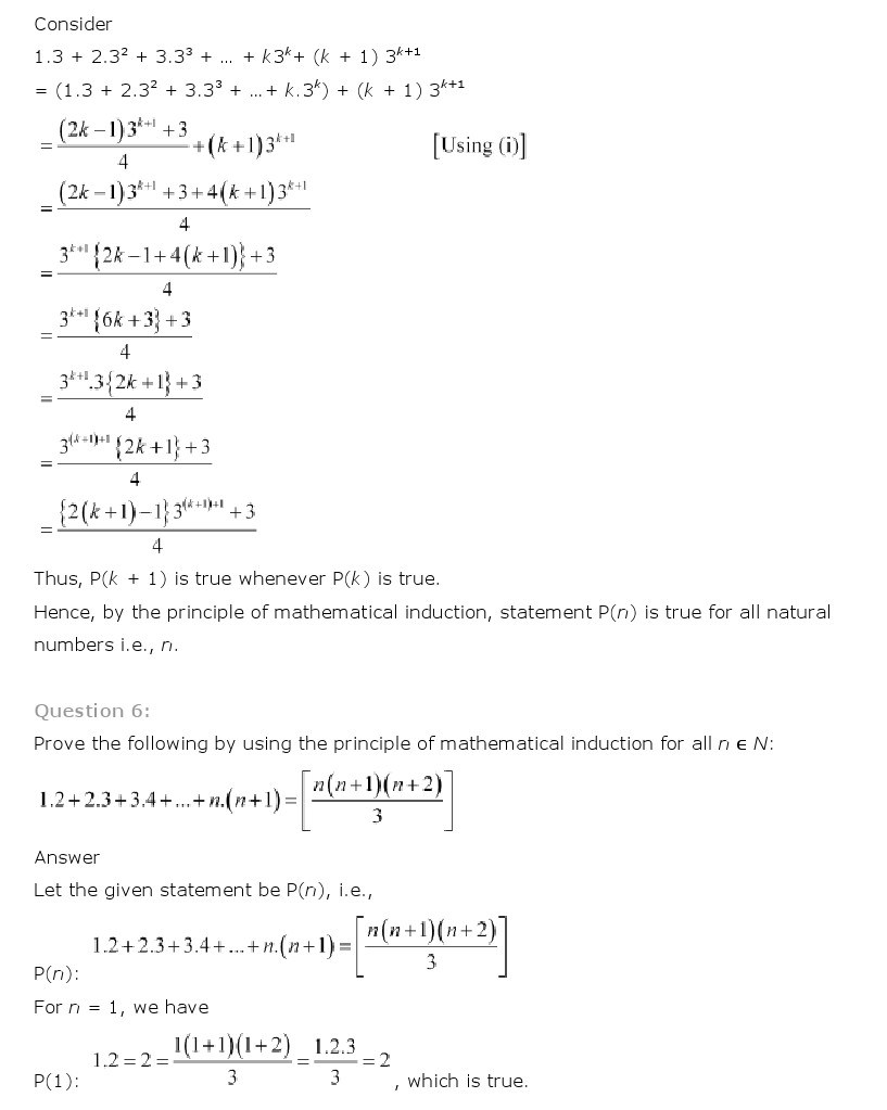 11th, Maths, Principle of Mathematical Induction 6