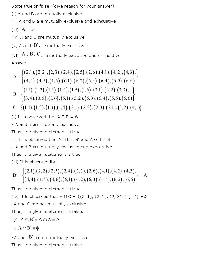 11th, Maths, Probability 13