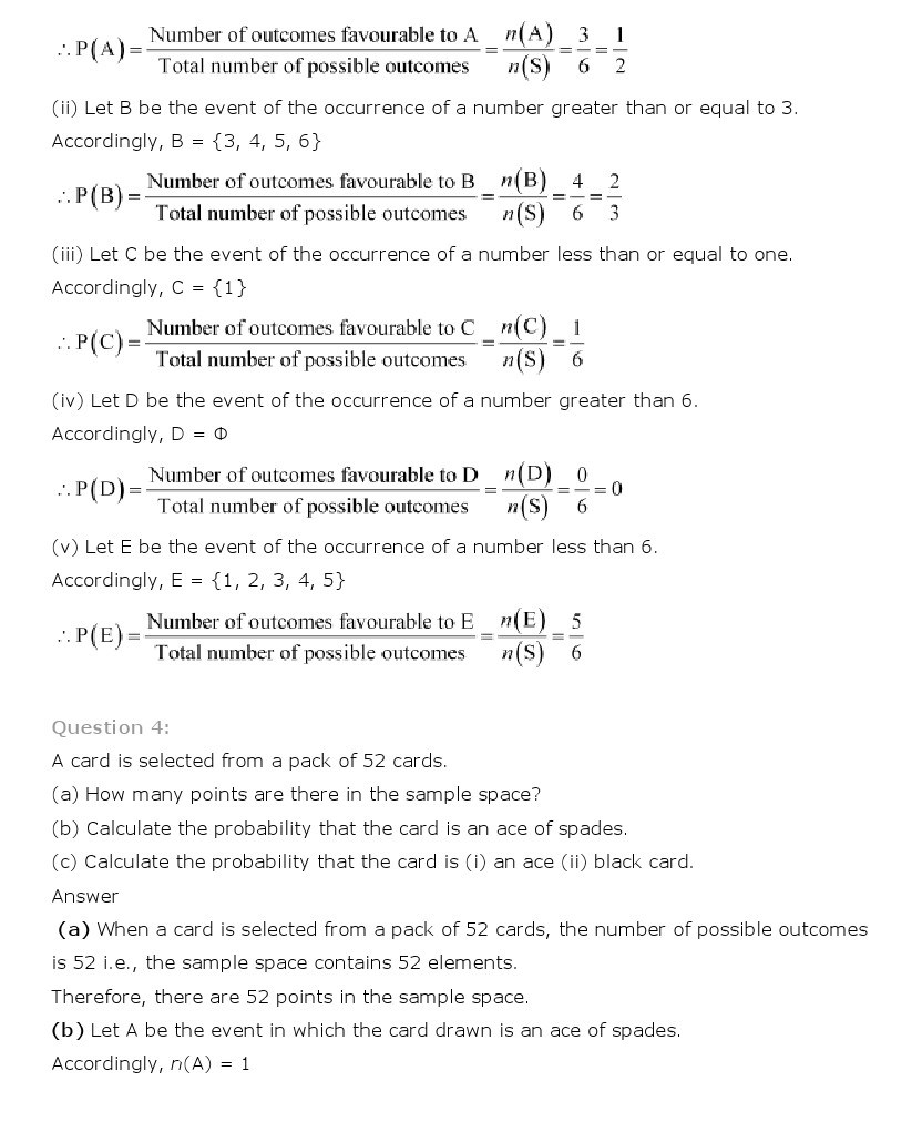 11th, Maths, Probability 18