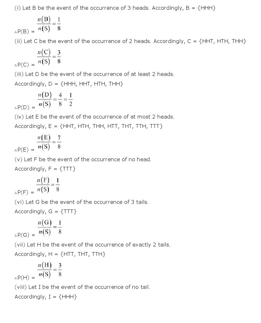 11th, Maths, Probability 22