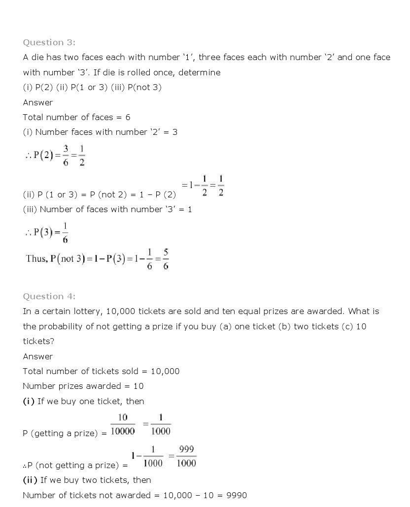 11th, Maths, Probability 32