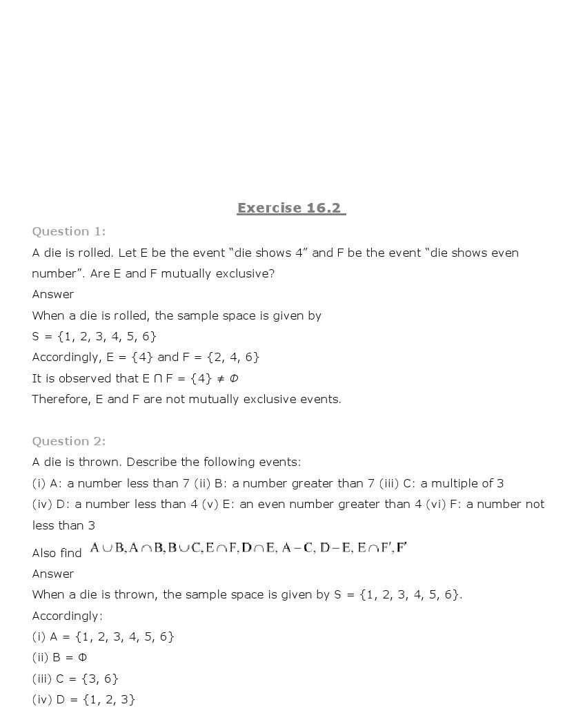 11th, Maths, Probability 7