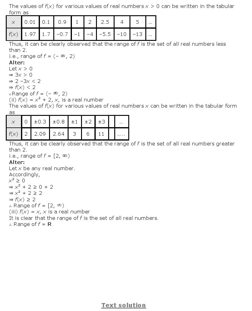 11th, Maths, Relations & Functions 9