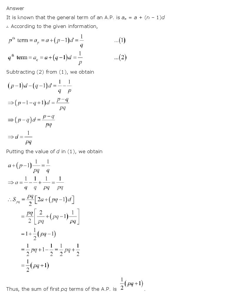 11th, Maths, Sequences & Series 10