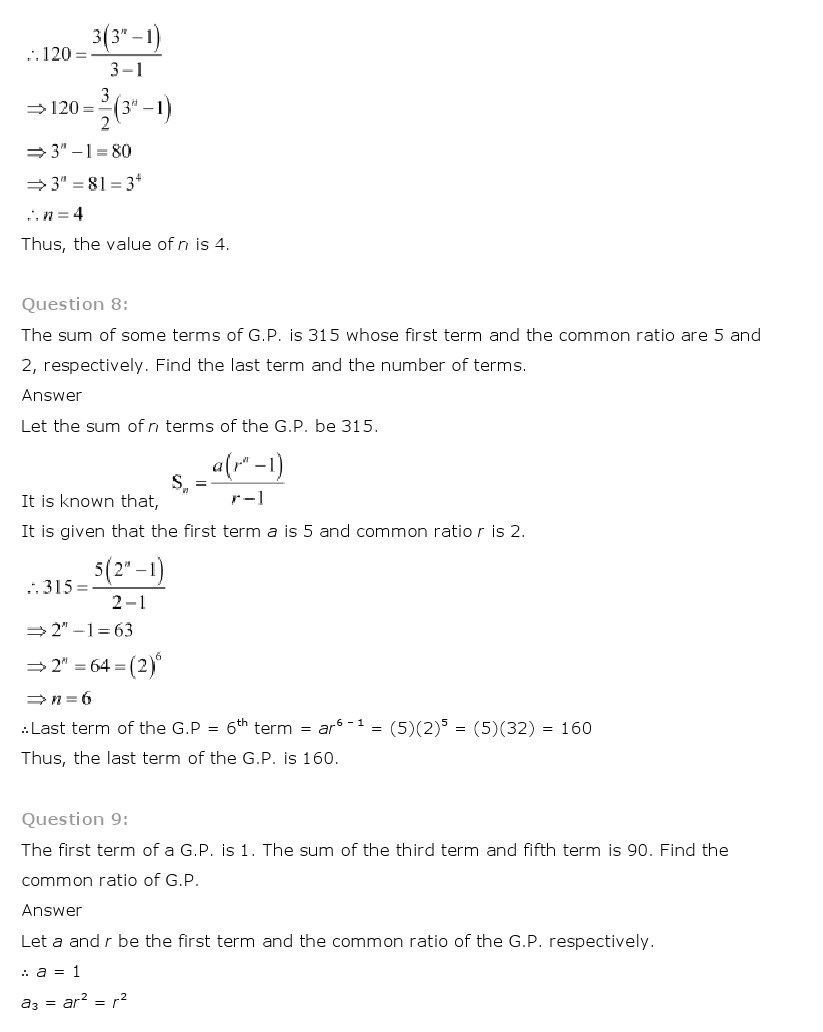 11th, Maths, Sequences & Series 58