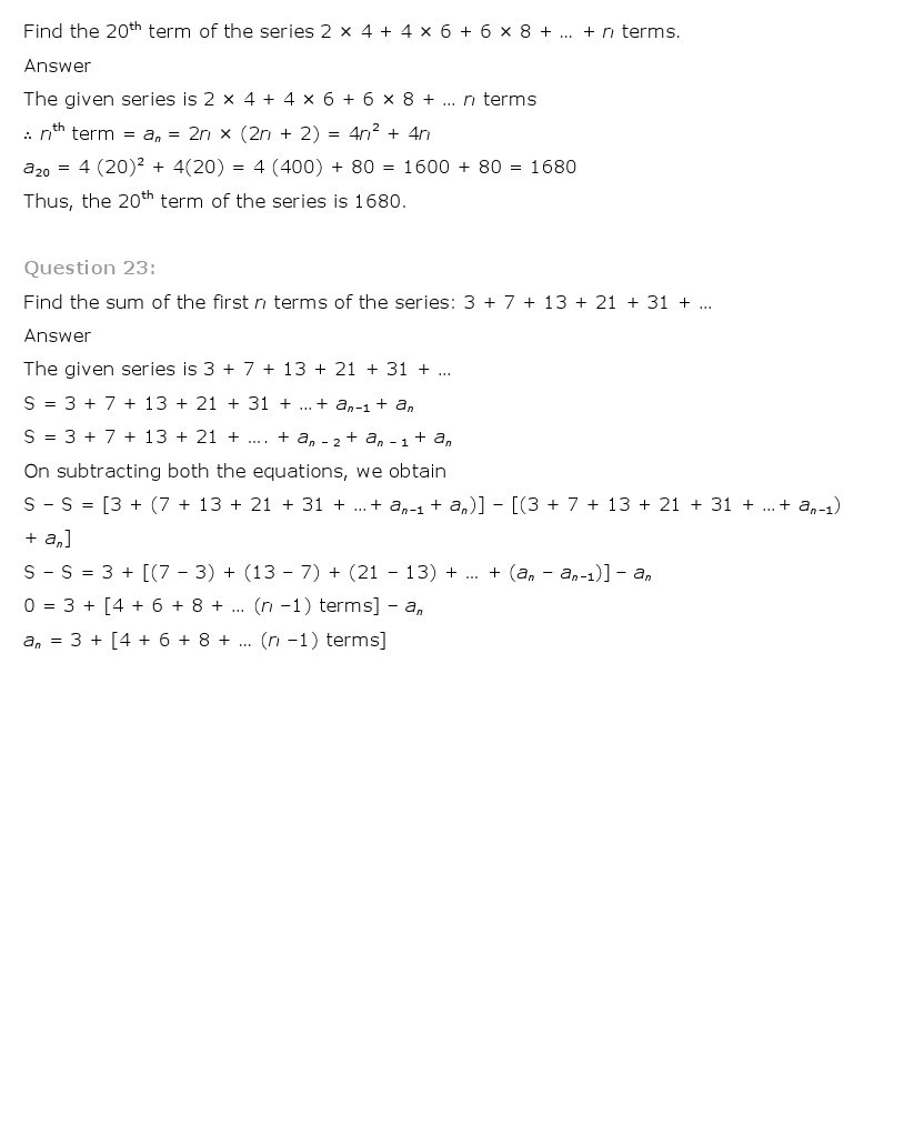 11th, Maths, Sequences & Series 71