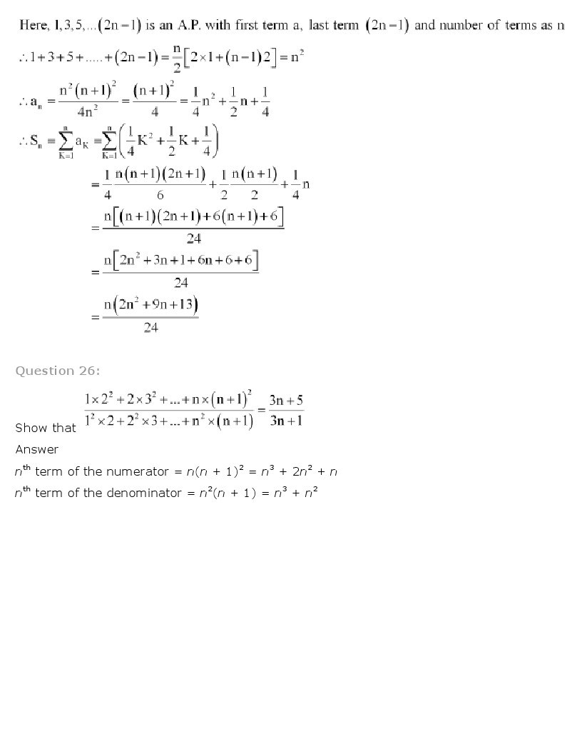 11th, Maths, Sequences & Series 74