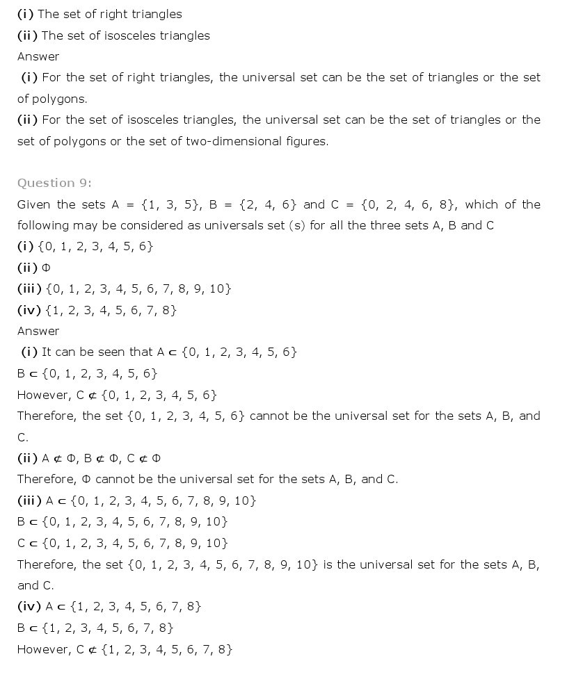 11th, Maths, Sets 15