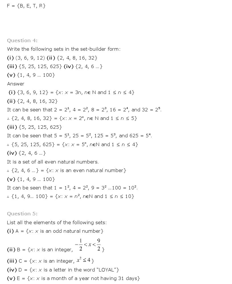 11th, Maths, Sets 4