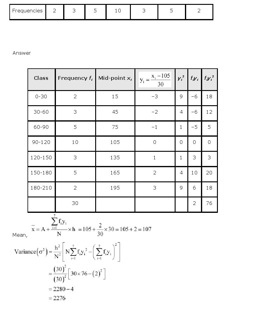 11th, Maths, Statistics 21