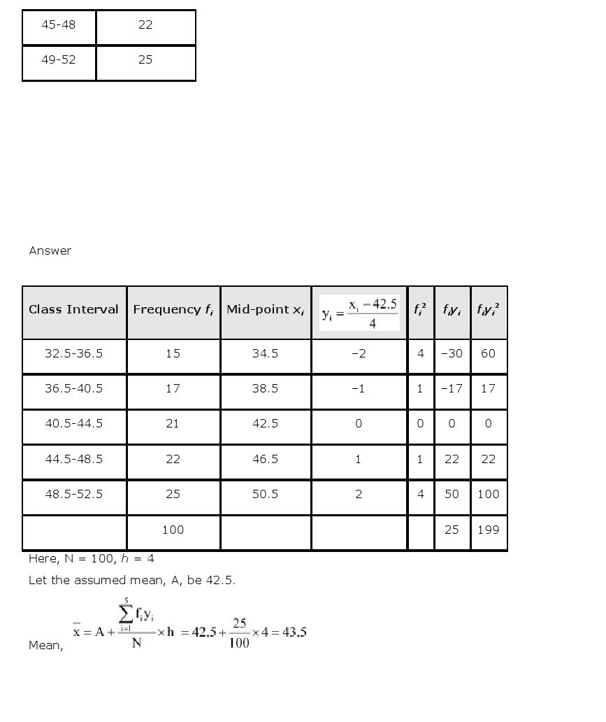 11th, Maths, Statistics 25