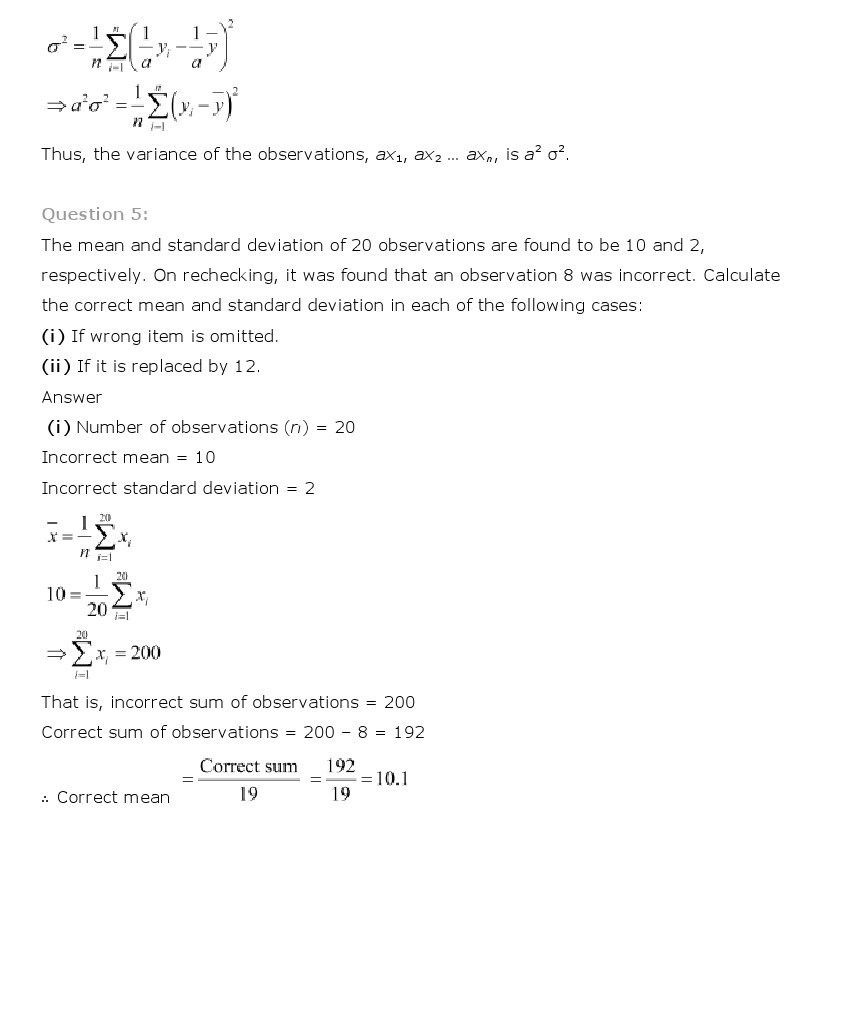 11th, Maths, Statistics 40