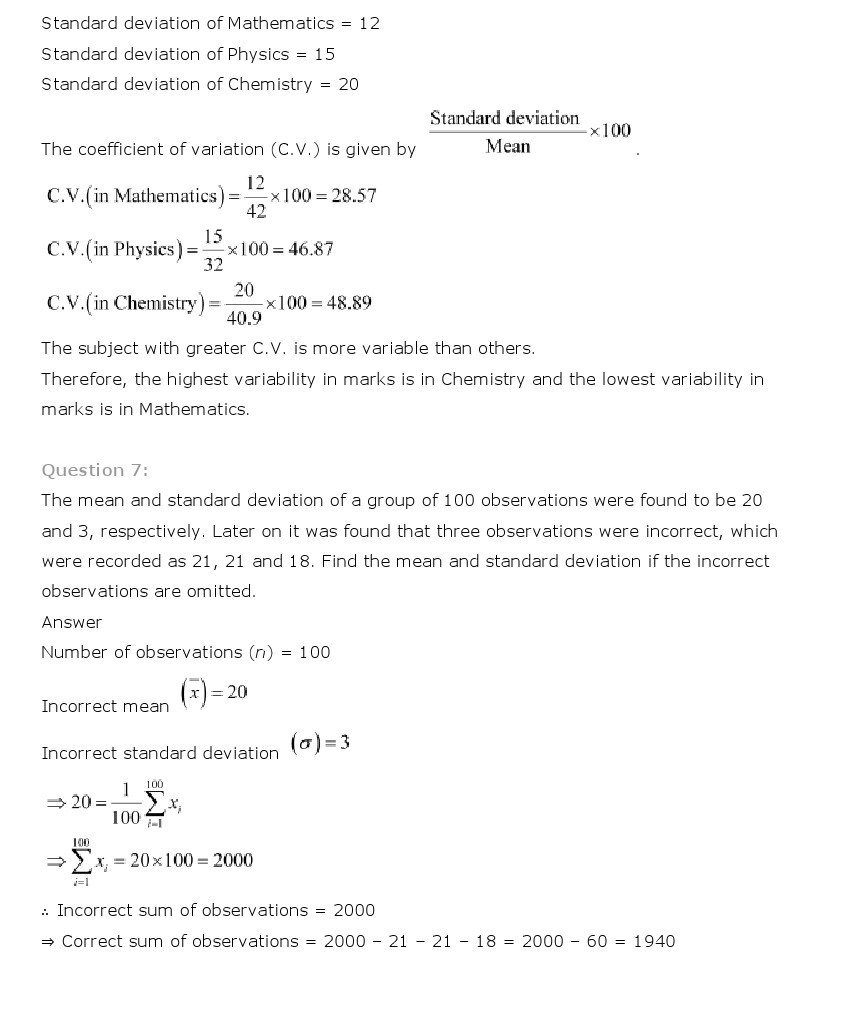 11th, Maths, Statistics 43