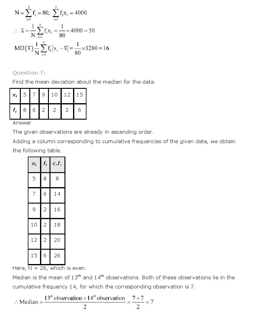 11th, Maths, Statistics 6