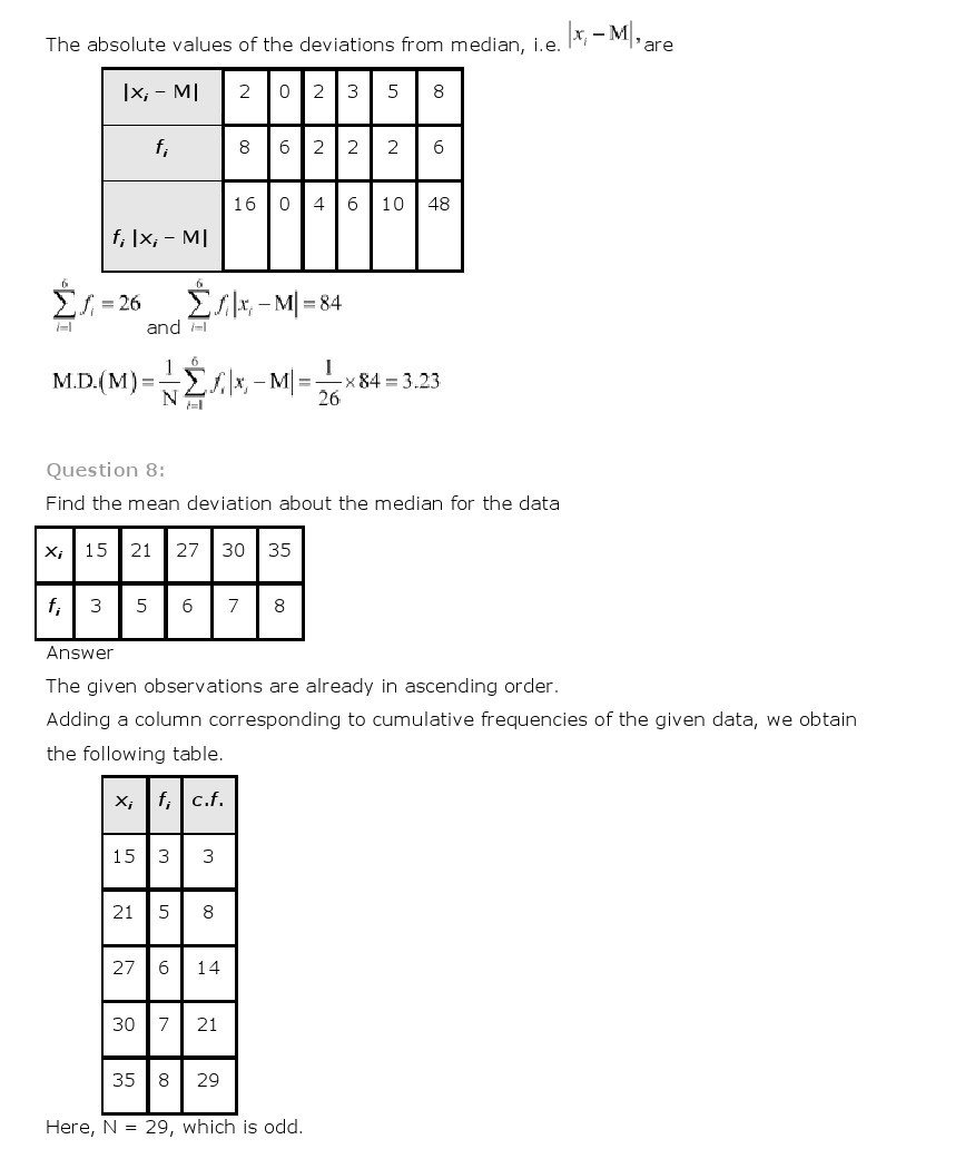 11th, Maths, Statistics 7