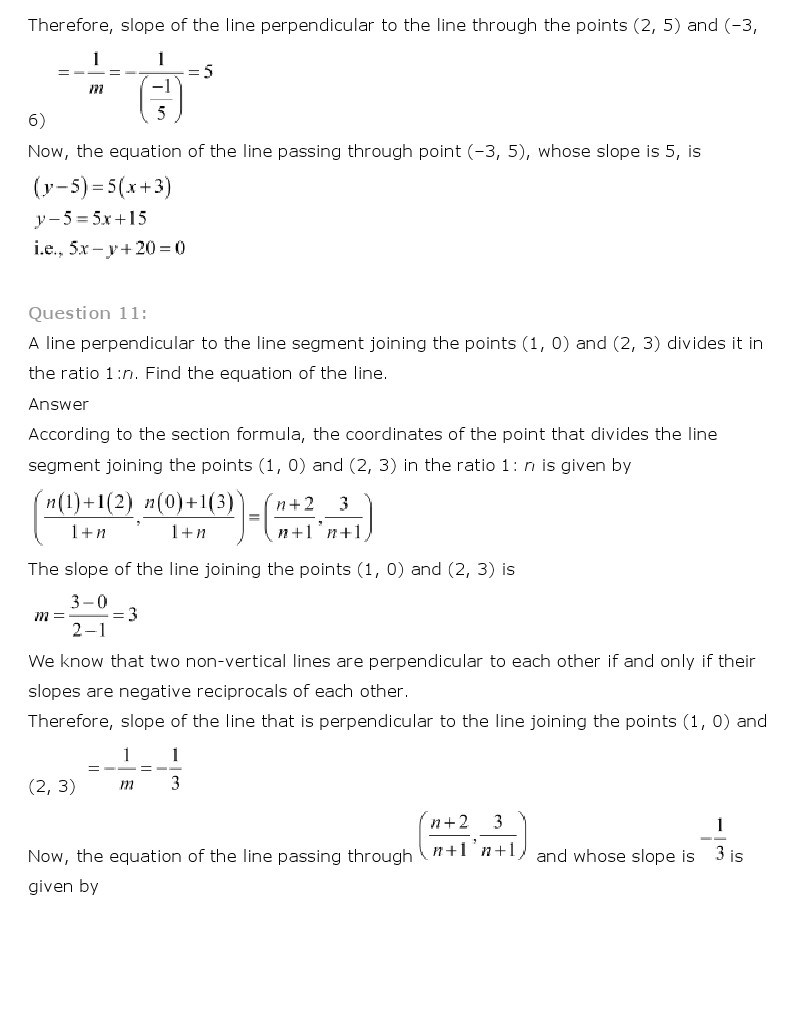 11th, Maths, Straight Lines 17