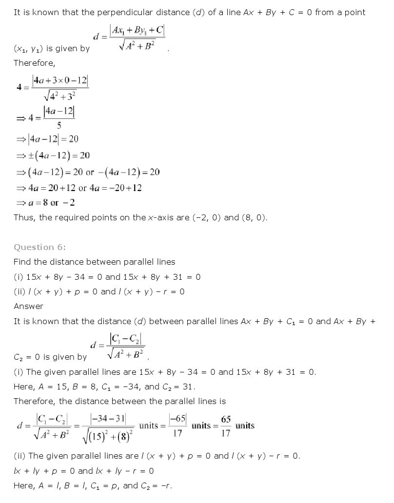 11th, Maths, Straight Lines 31