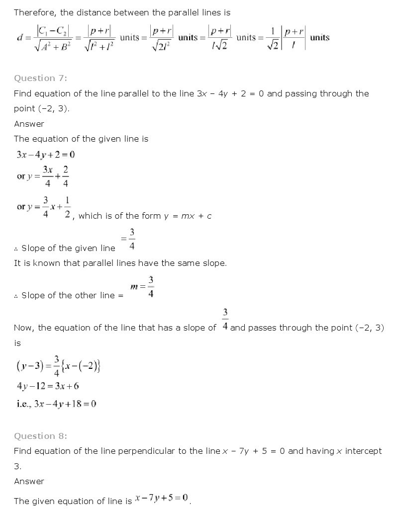 11th, Maths, Straight Lines 32