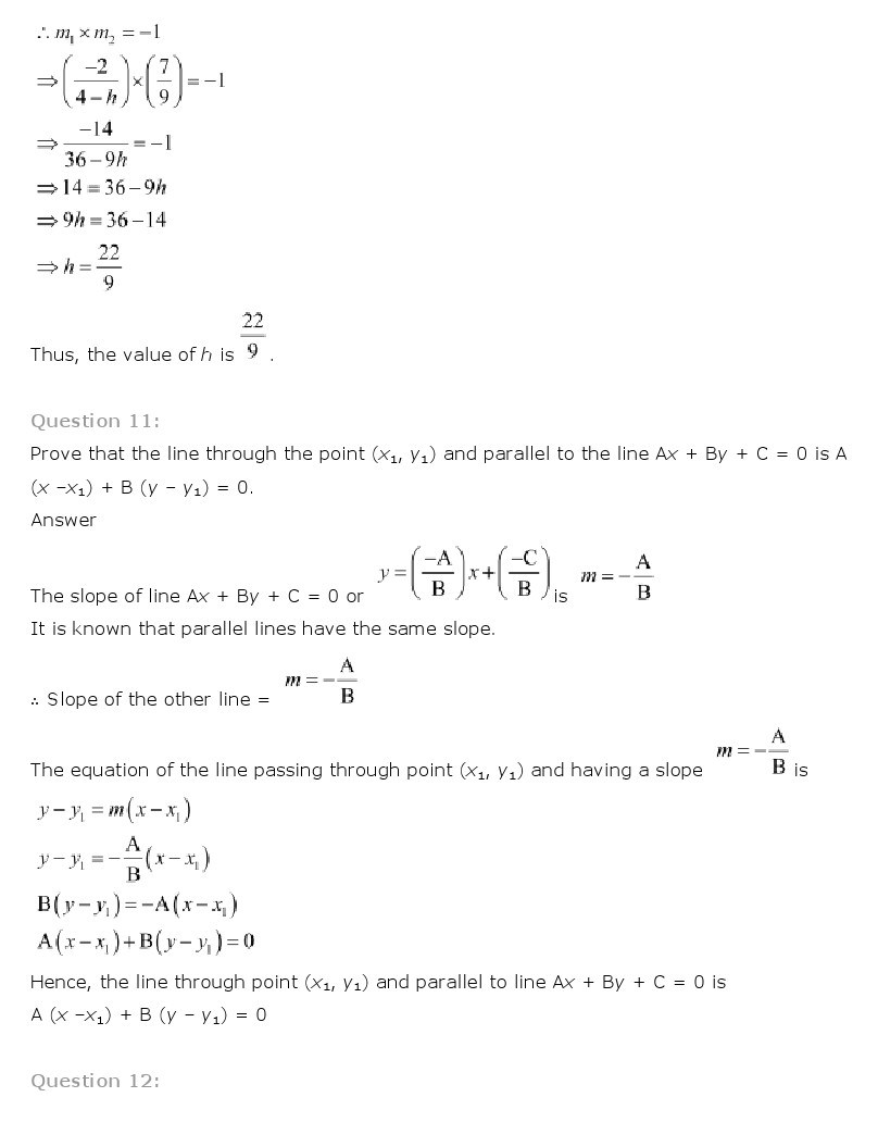 11th, Maths, Straight Lines 35