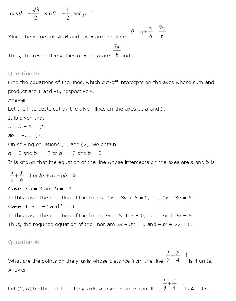 11th, Maths, Straight Lines 46