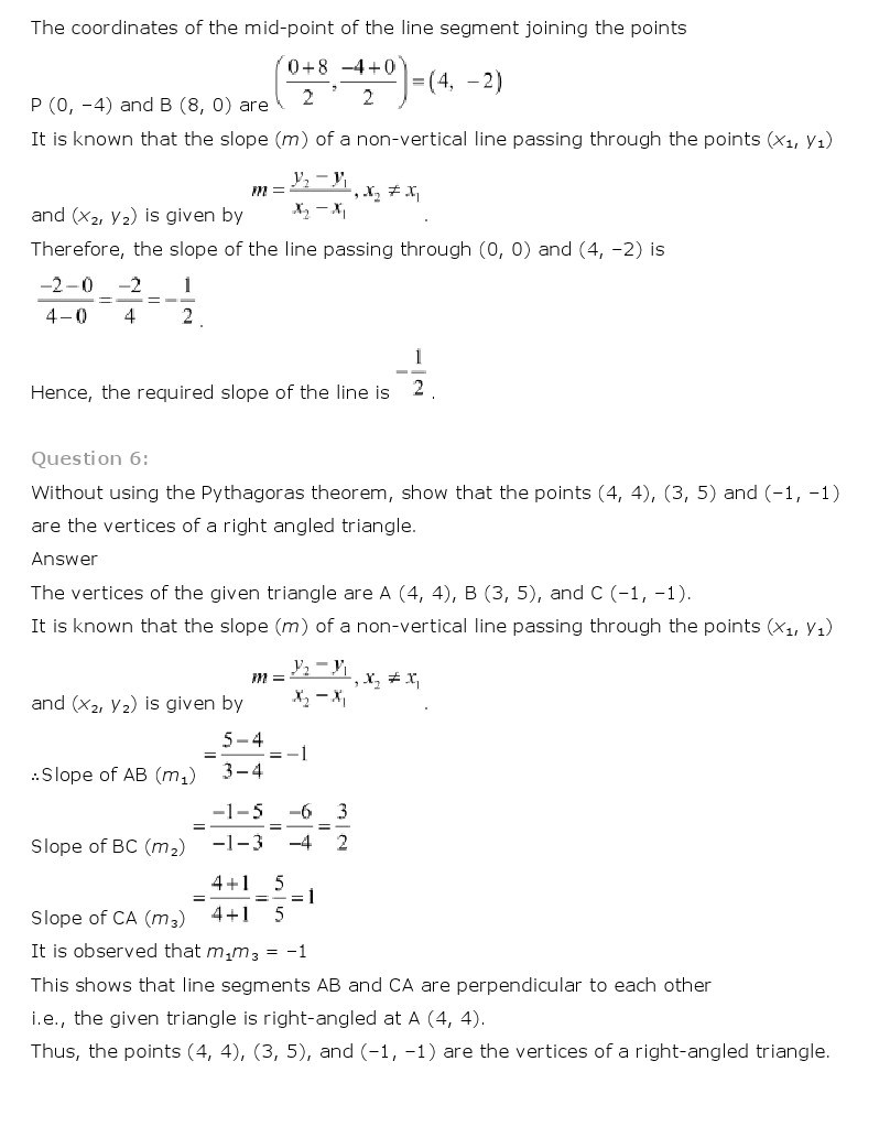 11th, Maths, Straight Lines 5