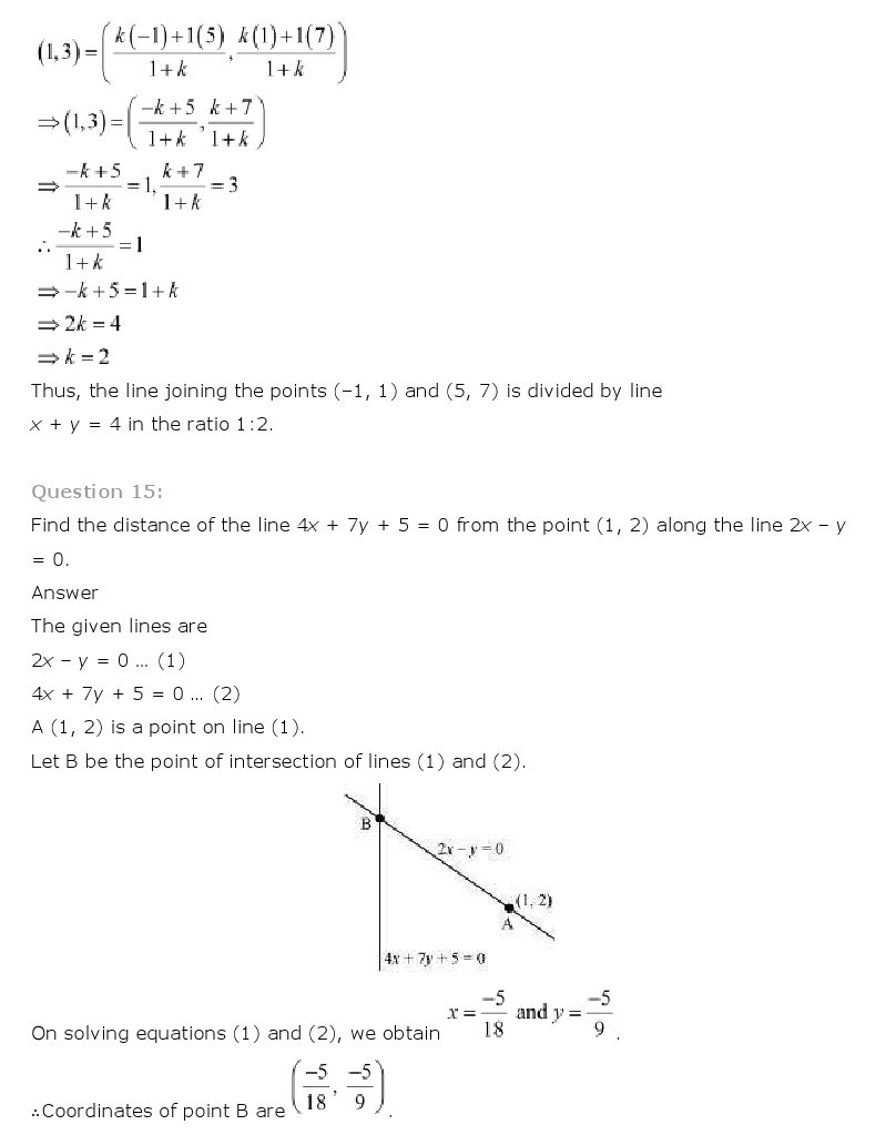 11th, Maths, Straight Lines 57