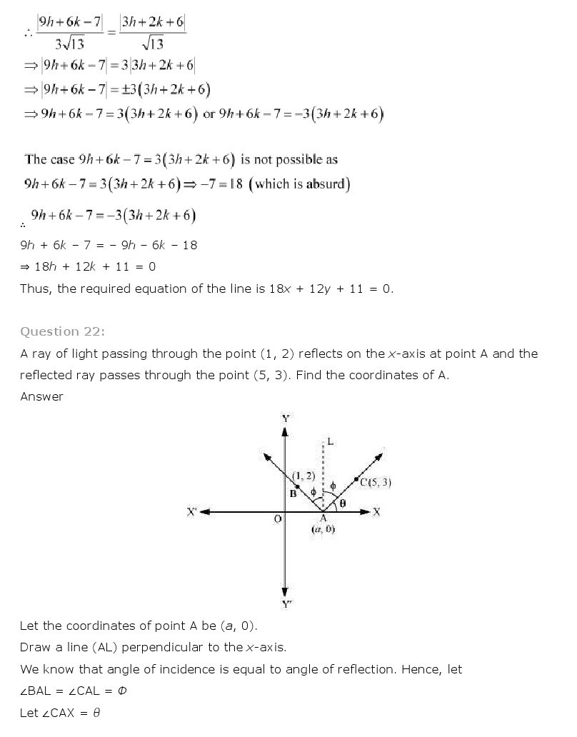 11th, Maths, Straight Lines 64