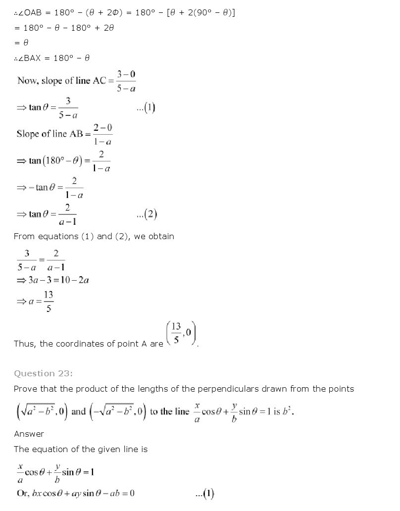 11th, Maths, Straight Lines 65