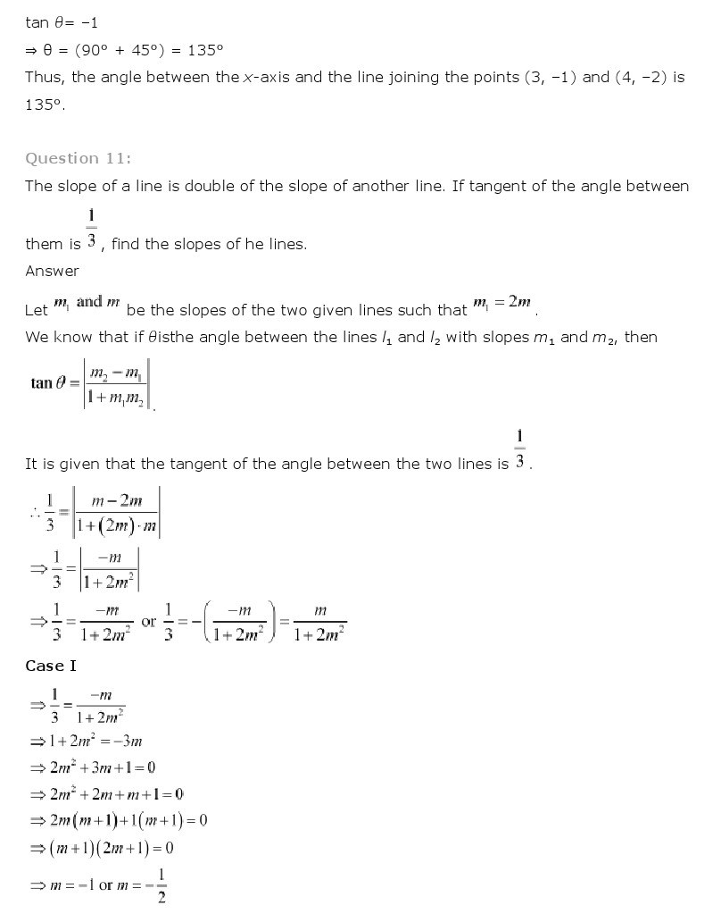 11th, Maths, Straight Lines 8