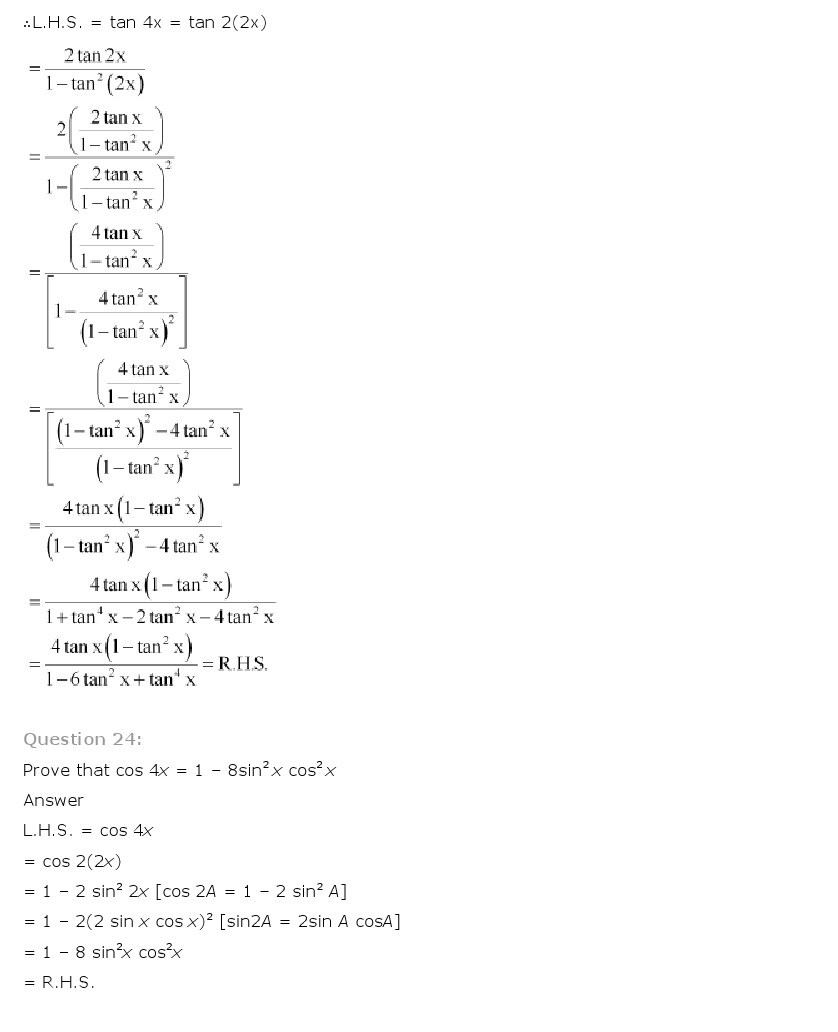 11th, Maths, Trigonometric Functions 27