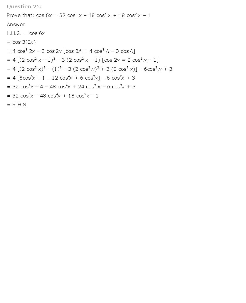 11th, Maths, Trigonometric Functions 28