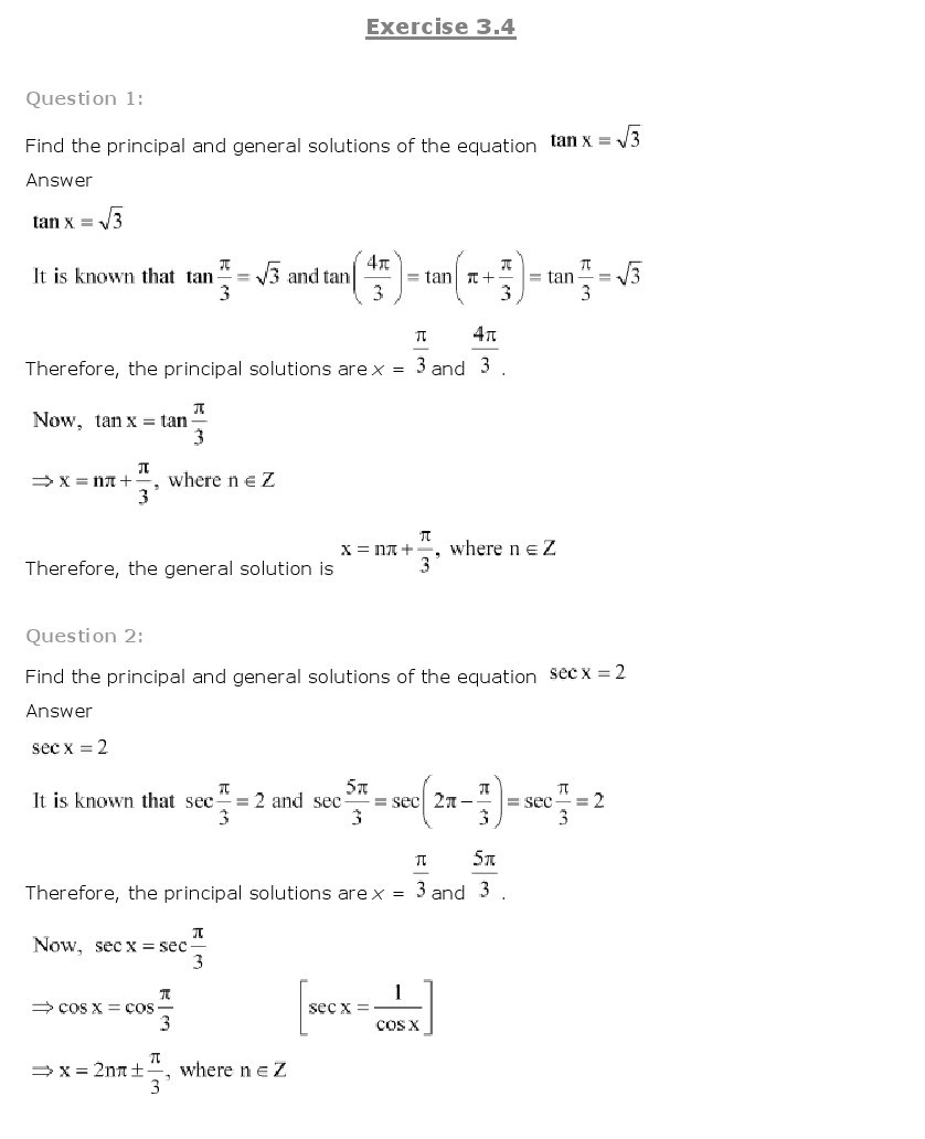 11th, Maths, Trigonometric Functions 29