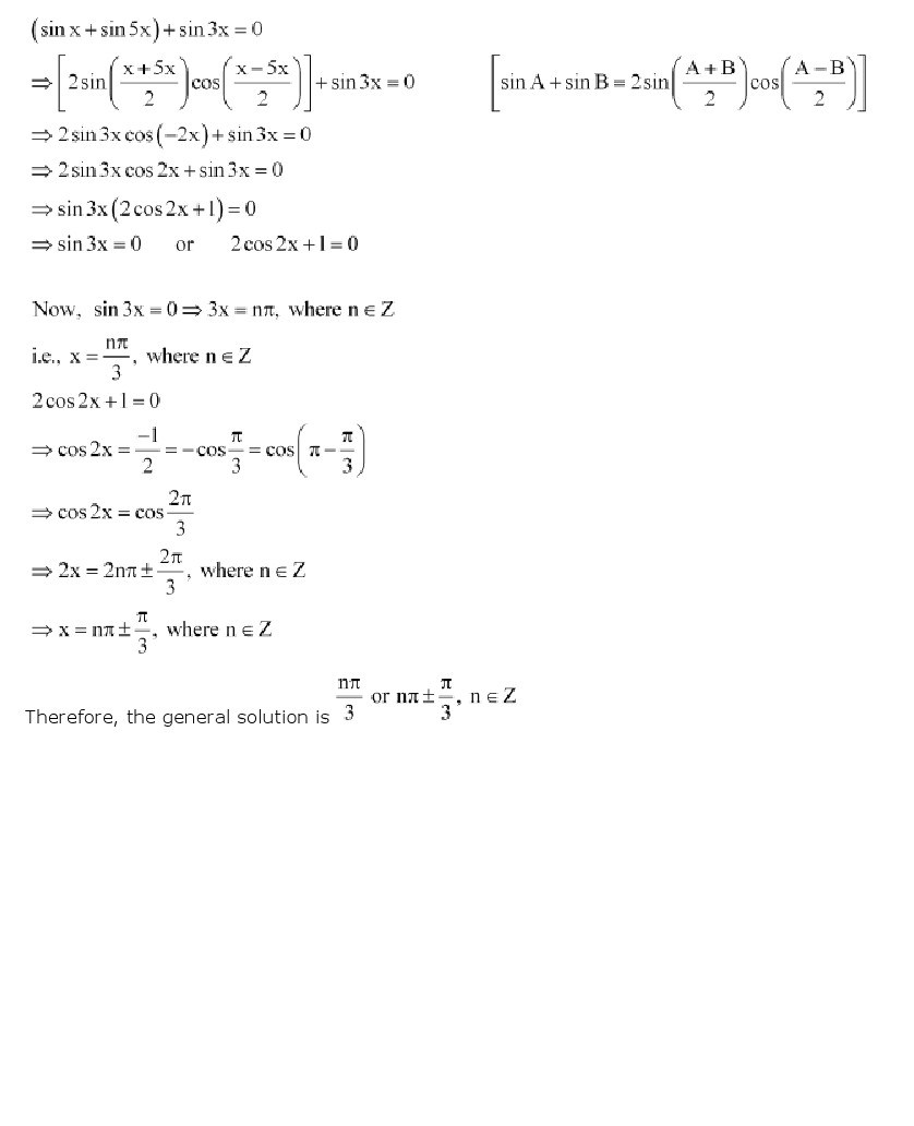 11th, Maths, Trigonometric Functions 34