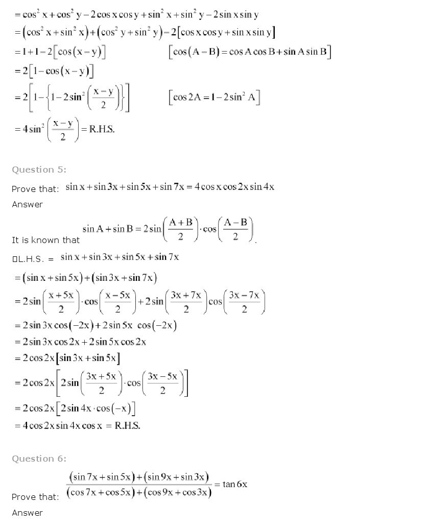 11th, Maths, Trigonometric Functions 37
