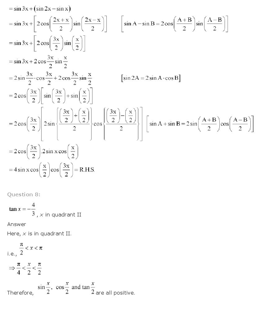 11th, Maths, Trigonometric Functions 39