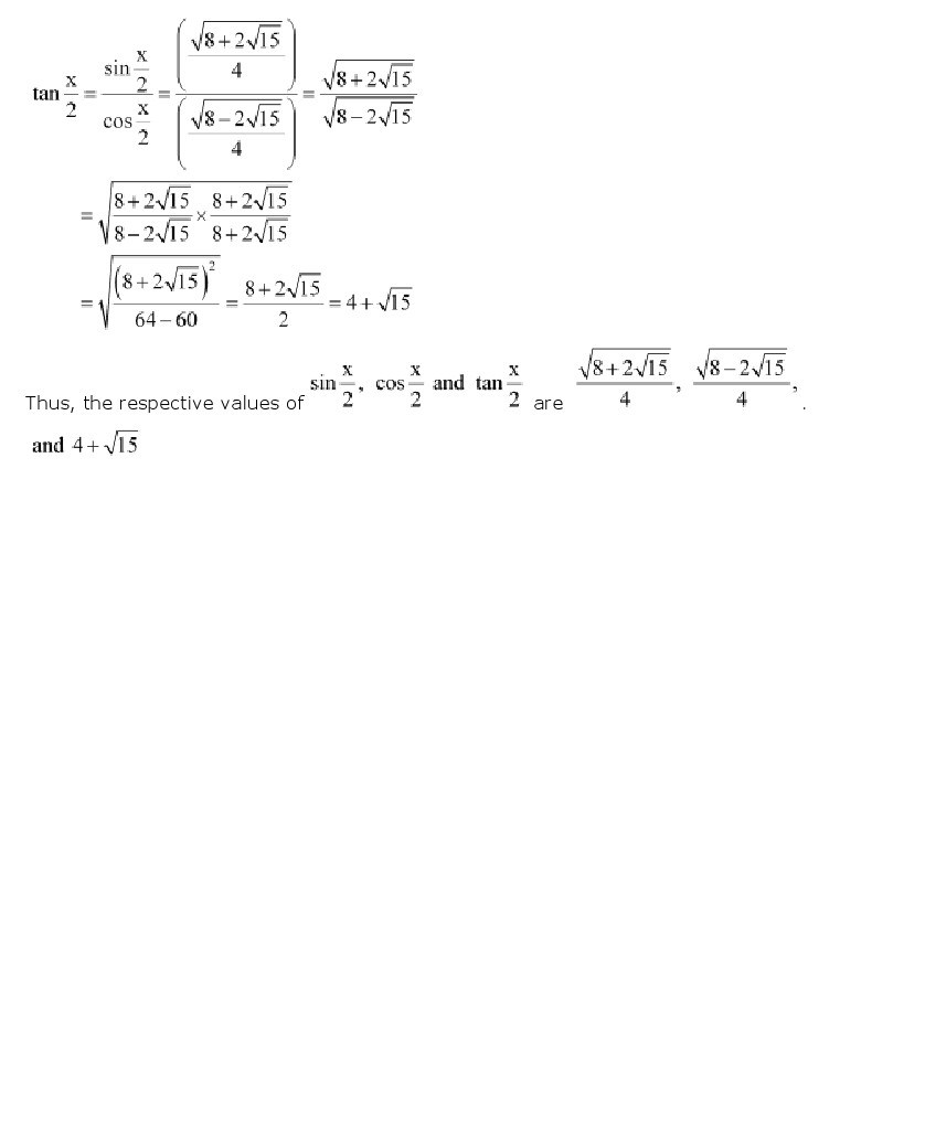 11th, Maths, Trigonometric Functions 44